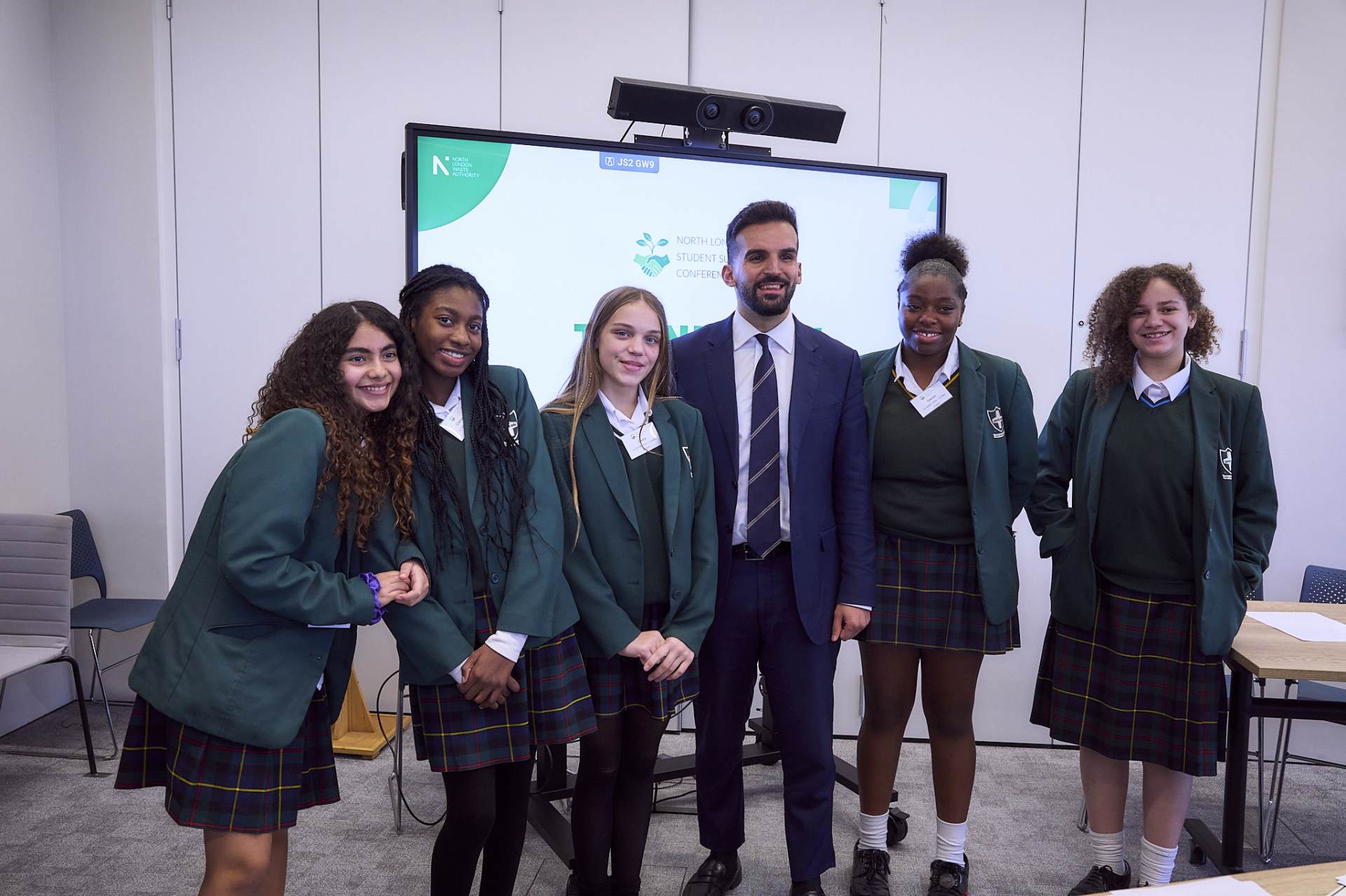 Students at sustainability conferene